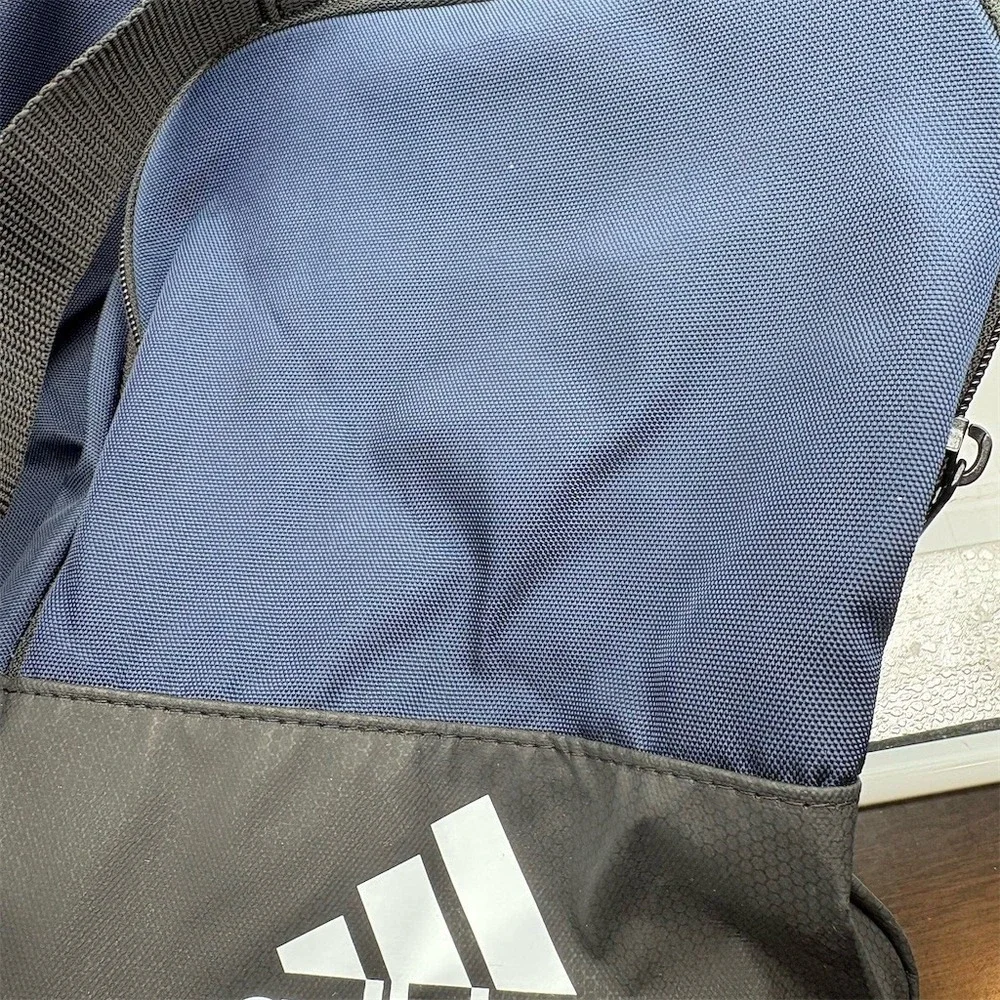adidas Columbus Blue Jackets CBJ 5th Duffel Bag Navy Black Water Resistant NWT